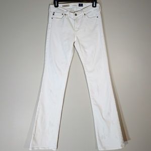 AG White Denim Angel Bootcut